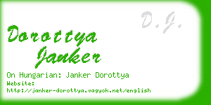 dorottya janker business card